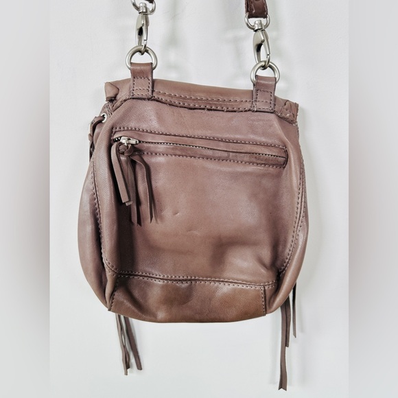 Genuine Leather Saddle Bag with Fringe Detail By Joe's - Picture 6 of 14